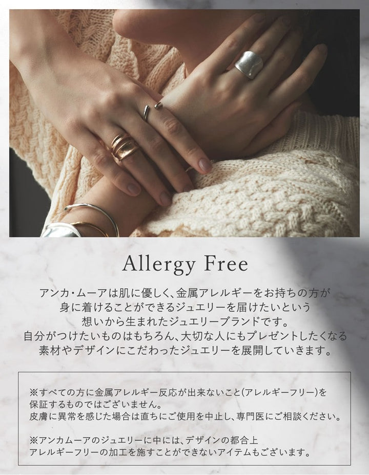 [AnkA moore（アンカムーア）][低アレルギー対応]ツインカラーダブルフェイス変形ピアス[返品交換不可] アクセサリー レディースファッション通販 リエディ