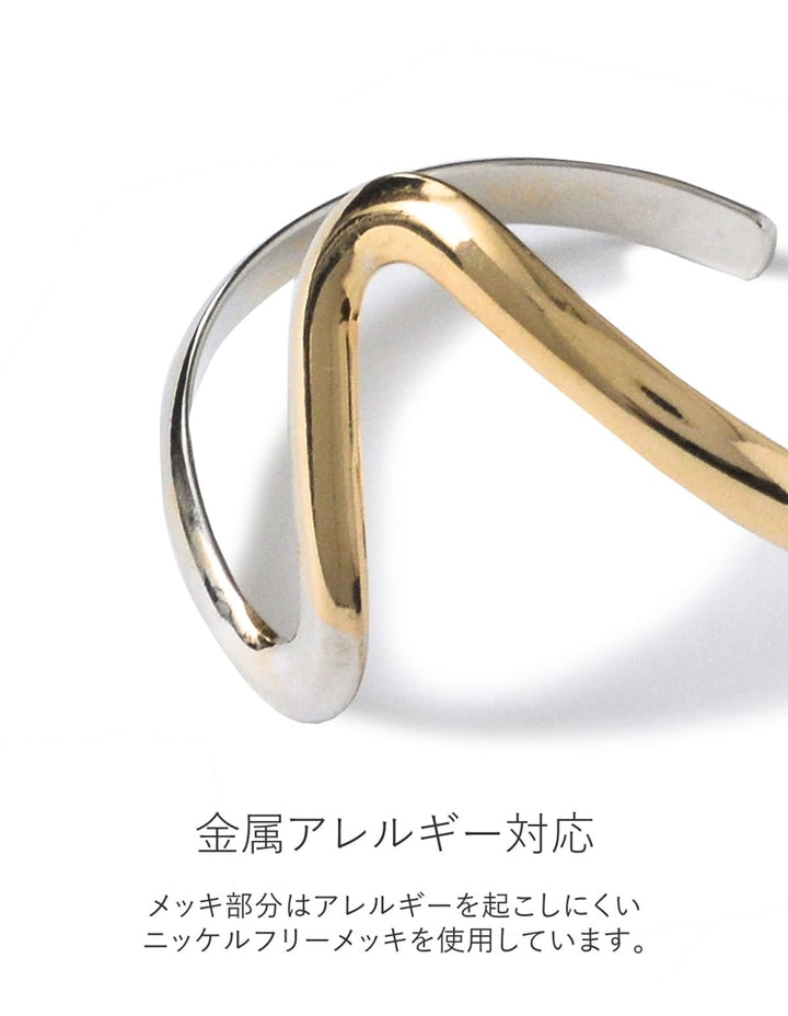 [AnkA moore（アンカムーア）]ツインカラーニュアンスバングル[返品交換不可] アクセサリー レディースファッション通販 リエディ