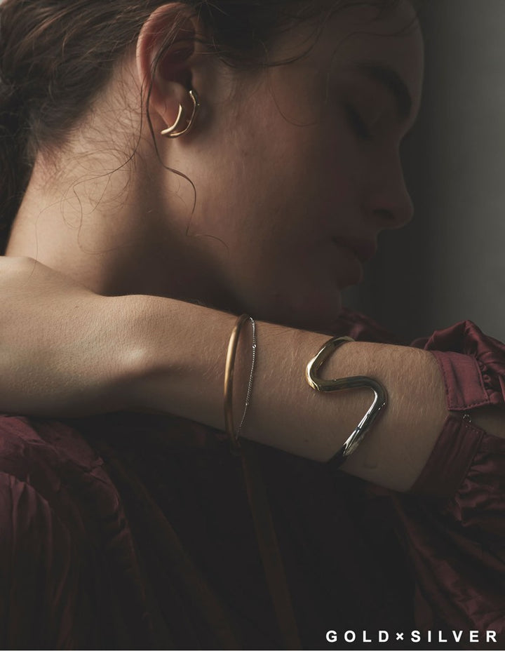 [AnkA moore（アンカムーア）]ツインカラーニュアンスバングル[返品交換不可] アクセサリー レディースファッション通販 リエディ