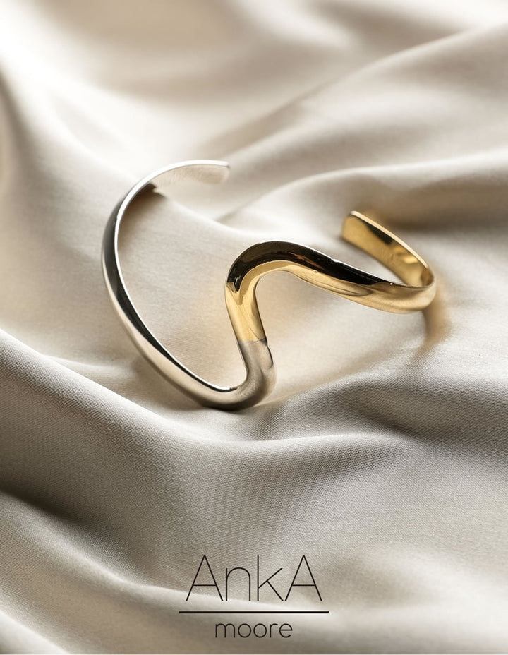 [AnkA moore（アンカムーア）]ツインカラーニュアンスバングル[返品交換不可] アクセサリー レディースファッション通販 リエディ