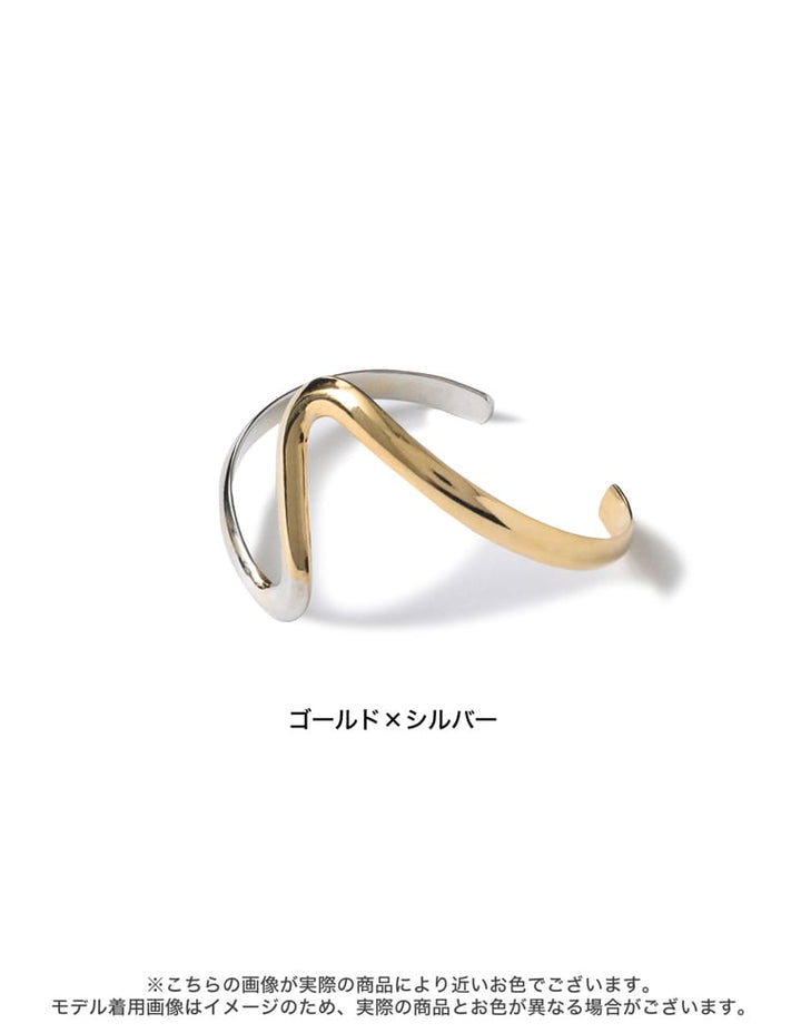[AnkA moore（アンカムーア）]ツインカラーニュアンスバングル[返品交換不可] アクセサリー レディースファッション通販 リエディ