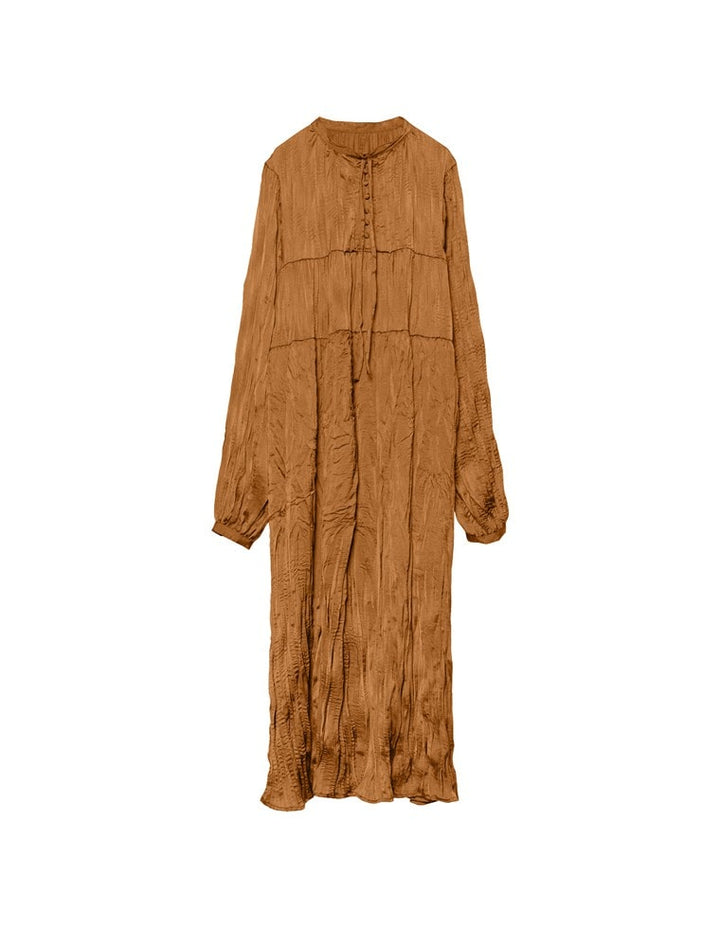 [低身長/高身長サイズ有]ヴィンテージサテンボリュームスリーブワッシャーワンピース ワンピース レディースファッション通販 リエディ