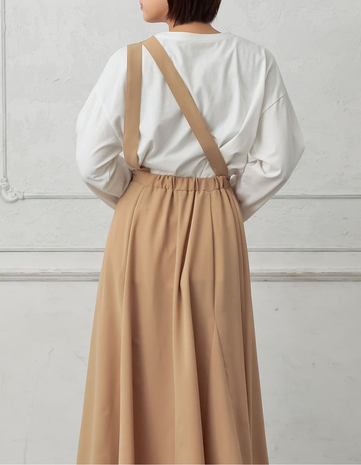 [低身長向けSサイズ対応]ワンショルダーフレアジャンパースカート ワンピース レディースファッション通販 リエディ
