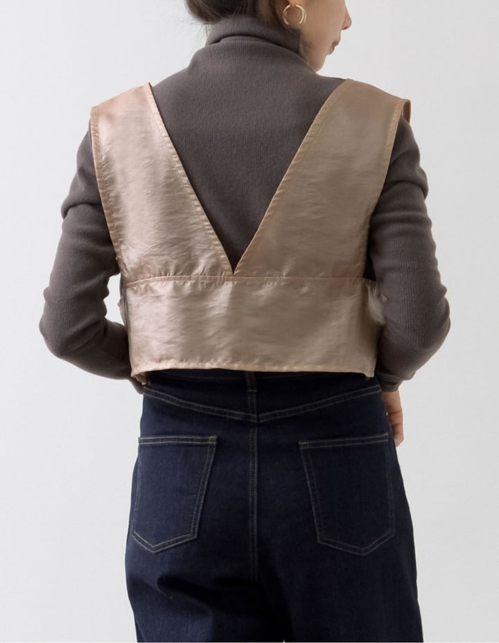 [2点SET]起毛リブタートルプルオーバー×シアーツイルビスチェセット トップス レディースファッション通販 リエディ