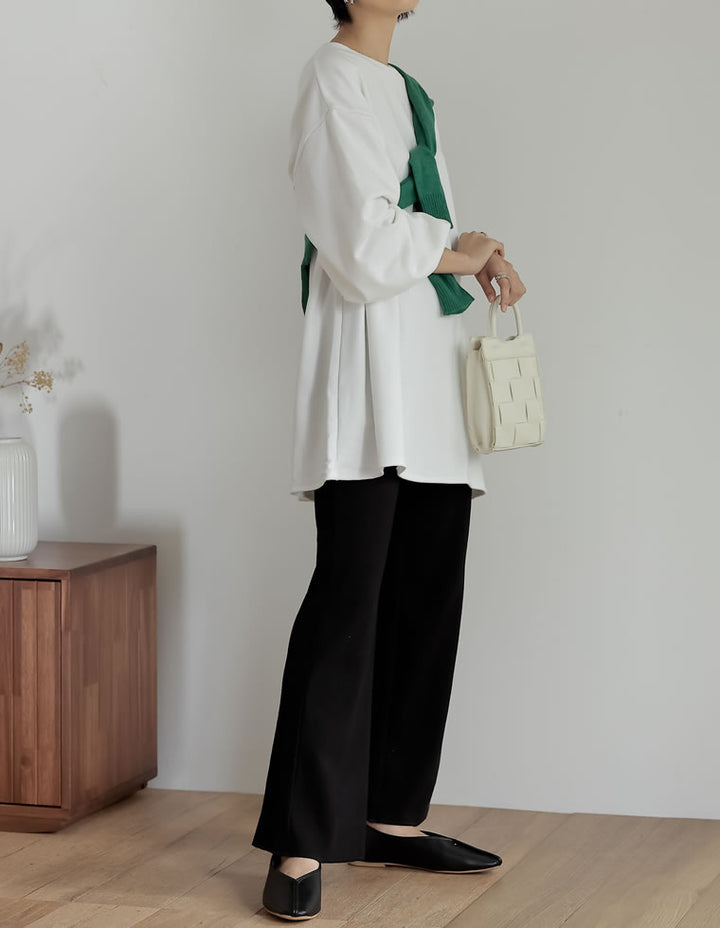 ボリュームスリーブ裏毛スウェットプルオーバー トップス レディースファッション通販 リエディ