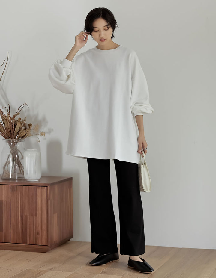 ボリュームスリーブ裏毛スウェットプルオーバー トップス レディースファッション通販 リエディ