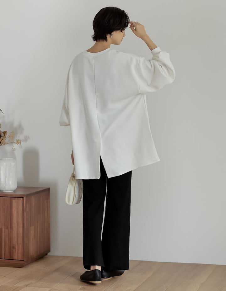 ボリュームスリーブ裏毛スウェットプルオーバー トップス レディースファッション通販 リエディ