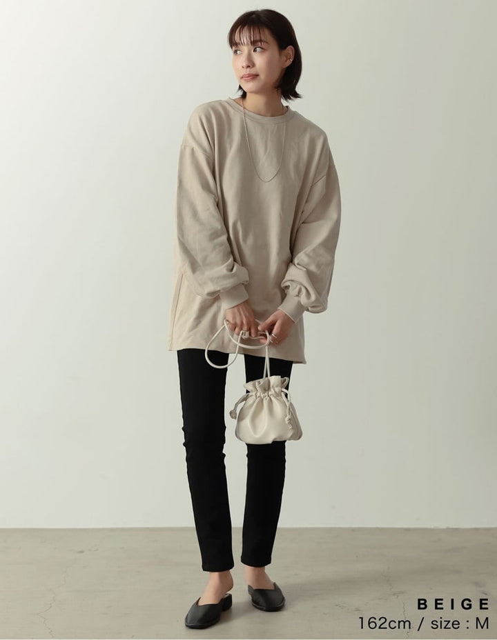 ボリュームスリーブ裏毛スウェットプルオーバー トップス レディースファッション通販 リエディ