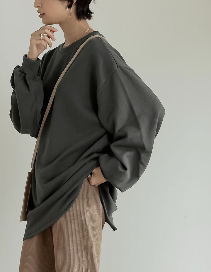 ボリュームスリーブ裏毛スウェットプルオーバー トップス レディースファッション通販 リエディ