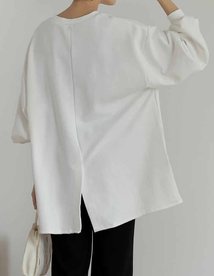 ボリュームスリーブ裏毛スウェットプルオーバー トップス レディースファッション通販 リエディ