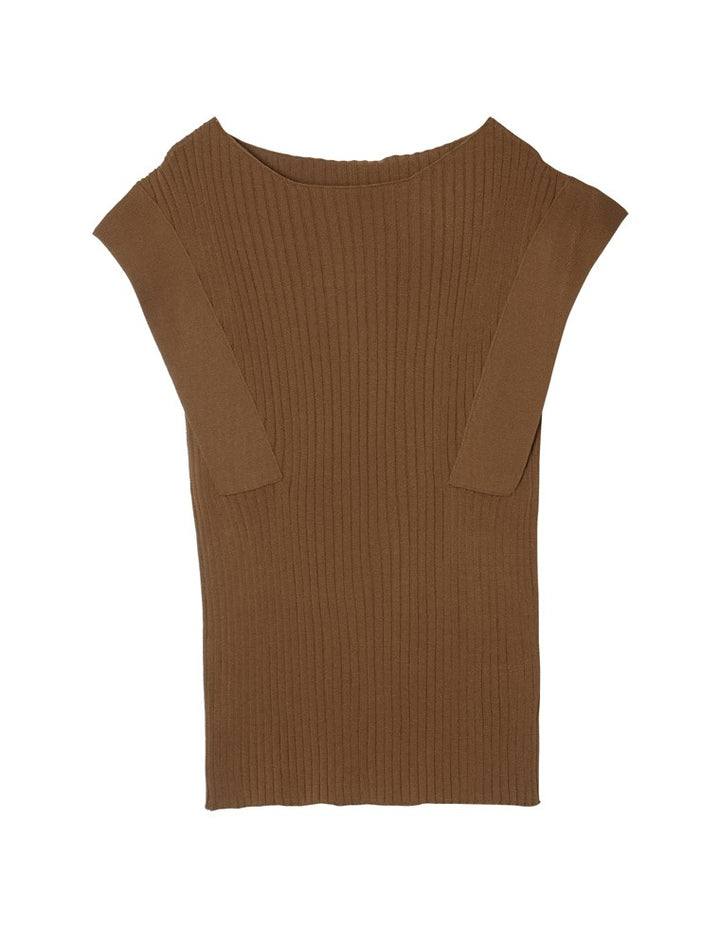 スクエアシルエットリブニットトップス トップス レディースファッション通販 リエディ