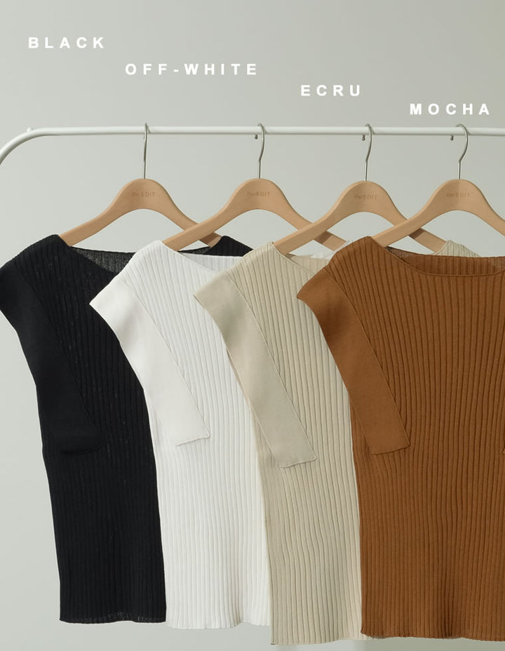 スクエアシルエットリブニットトップス トップス レディースファッション通販 リエディ