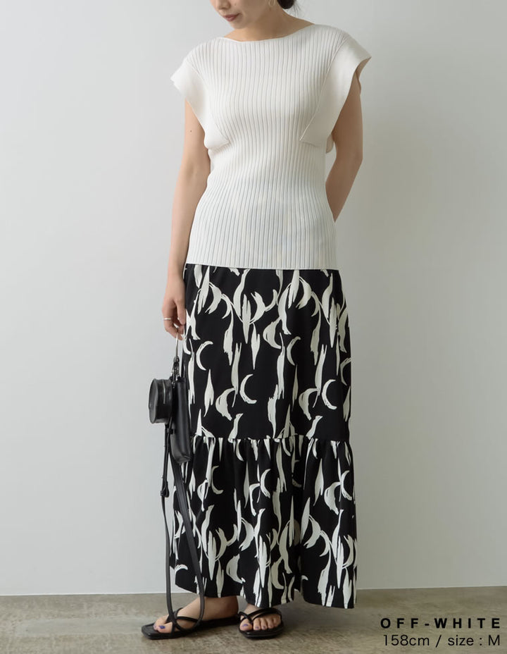 スクエアシルエットリブニットトップス トップス レディースファッション通販 リエディ