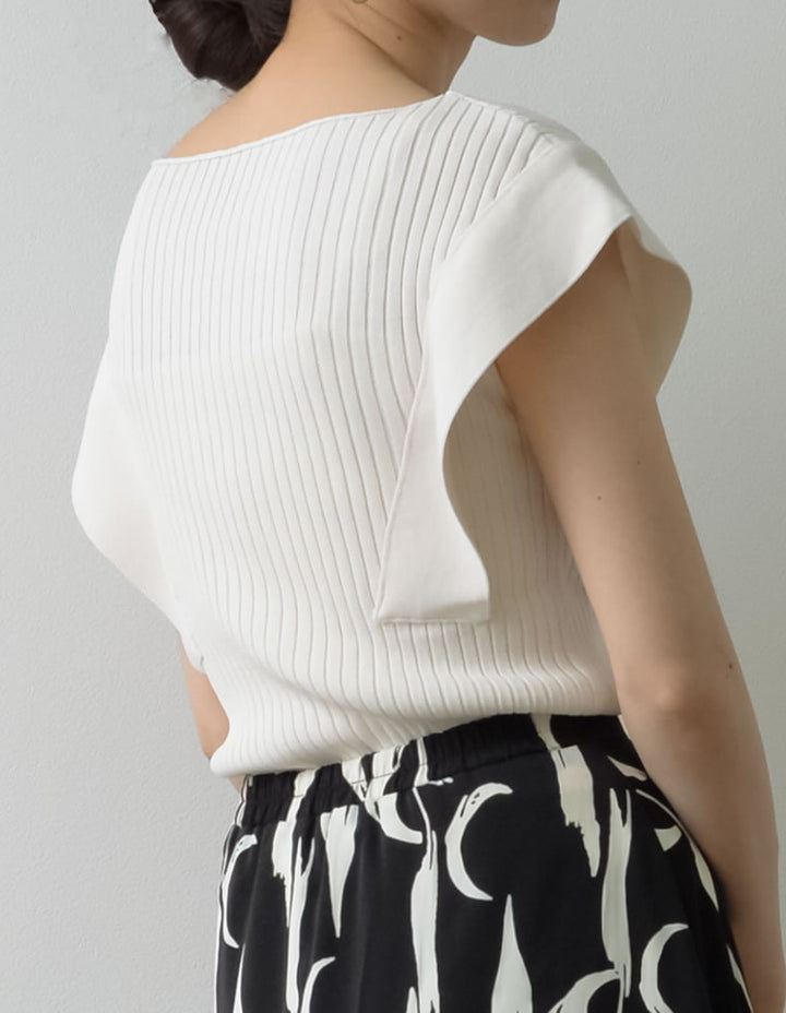 スクエアシルエットリブニットトップス トップス レディースファッション通販 リエディ