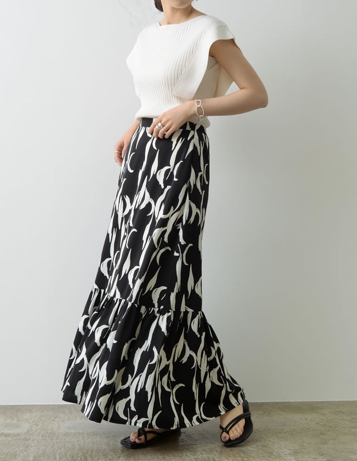 スクエアシルエットリブニットトップス トップス レディースファッション通販 リエディ