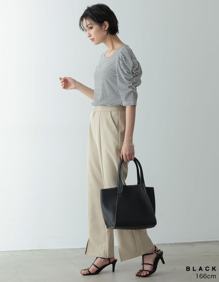 ステッチデザイン2WAYトートバッグ バッグ レディースファッション通販 リエディ