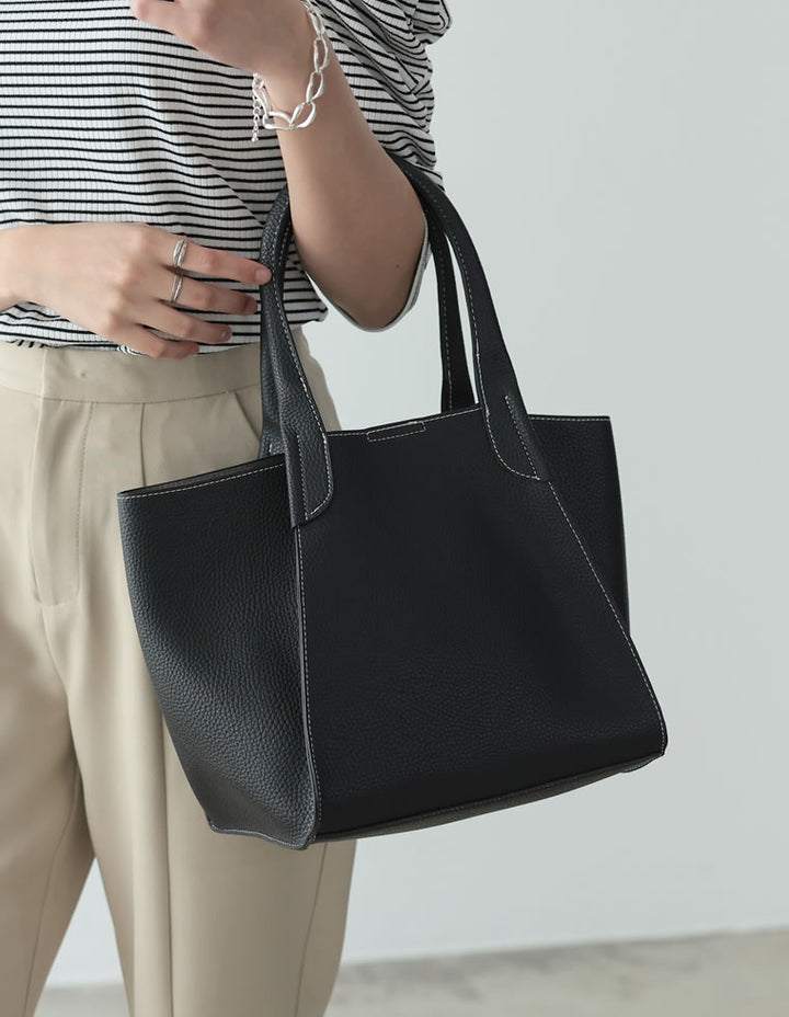 ステッチデザイン2WAYトートバッグ バッグ レディースファッション通販 リエディ