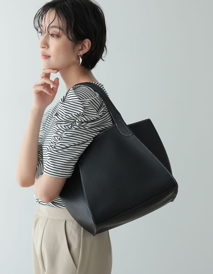 ステッチデザイン2WAYトートバッグ バッグ レディースファッション通販 リエディ