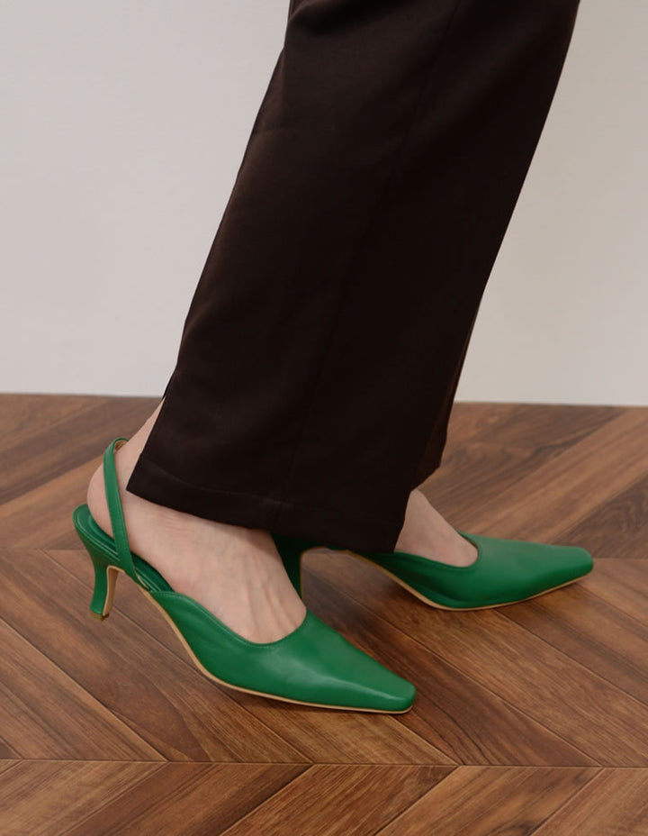 [2022S/S COLLECTION]バックストラップポインテッドトゥミュールパンプス シューズ レディースファッション通販 リエディ