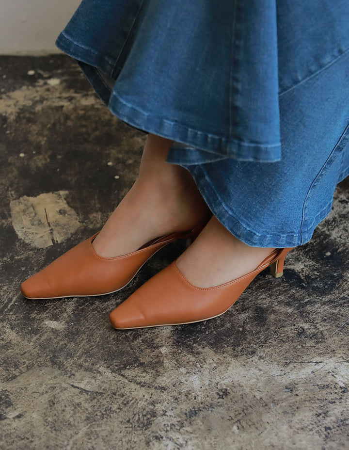 [2022S/S COLLECTION]バックストラップポインテッドトゥミュールパンプス シューズ レディースファッション通販 リエディ