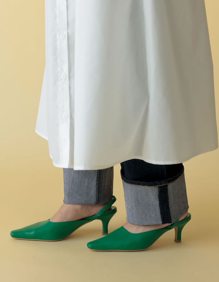 [2022S/S COLLECTION]バックストラップポインテッドトゥミュールパンプス シューズ レディースファッション通販 リエディ