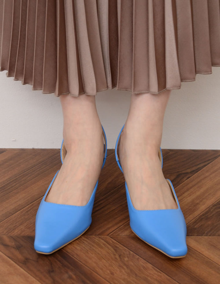 [2022S/S COLLECTION]バックストラップポインテッドトゥミュールパンプス シューズ レディースファッション通販 リエディ