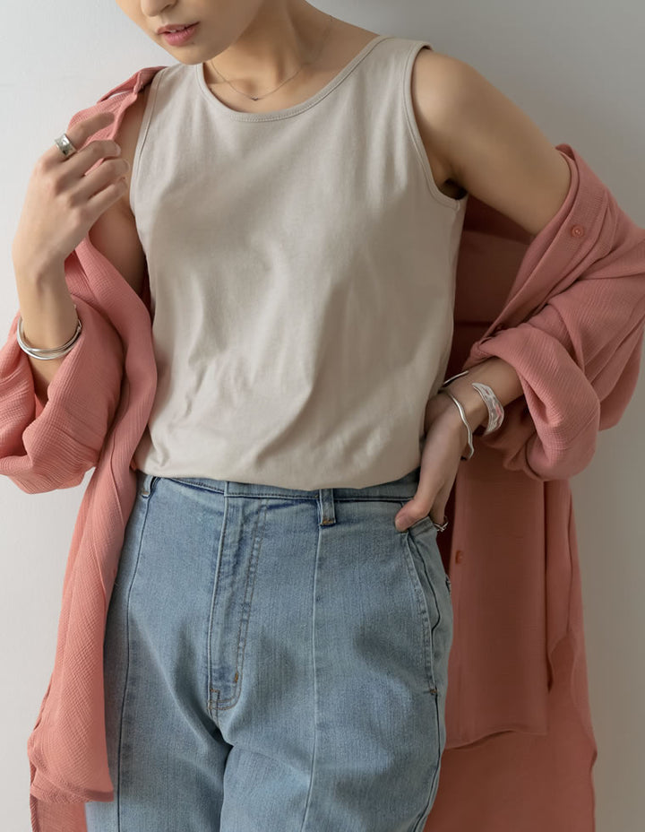 ベーシックコットンタンクトップ トップス レディースファッション通販 リエディ