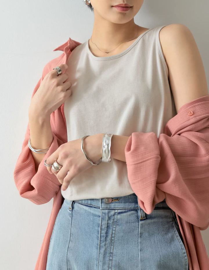 ベーシックコットンタンクトップ トップス レディースファッション通販 リエディ