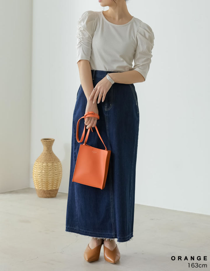 フェイクレザースクエアカラーショルダーバッグ バッグ レディースファッション通販 リエディ