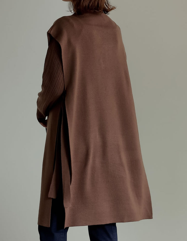 [2点セット]ランダムリブニット×プチハイネックニットベストアンサンブル トップス レディースファッション通販 リエディ