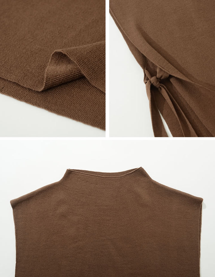 [2点セット]ランダムリブニット×プチハイネックニットベストアンサンブル トップス レディースファッション通販 リエディ