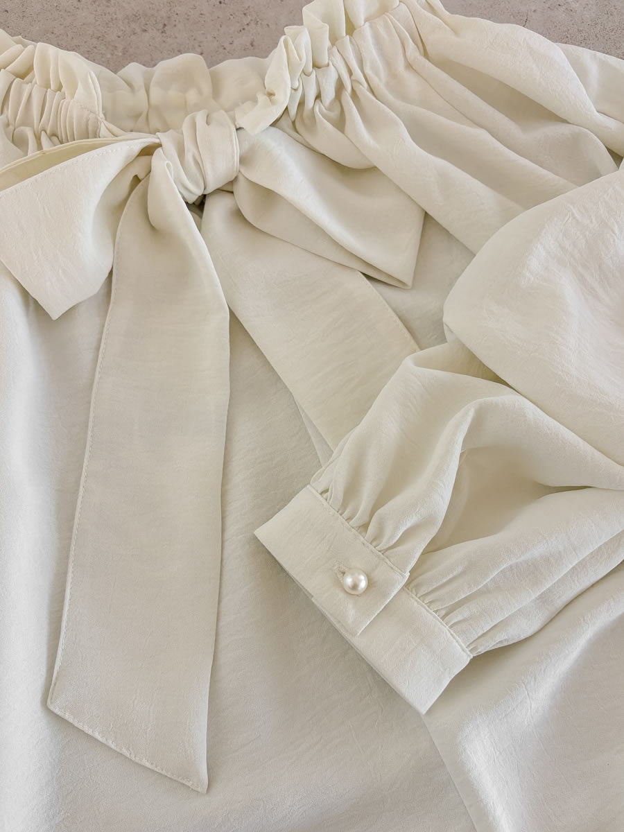 Airy Comfort 機能性ブラウスの着用イメージ