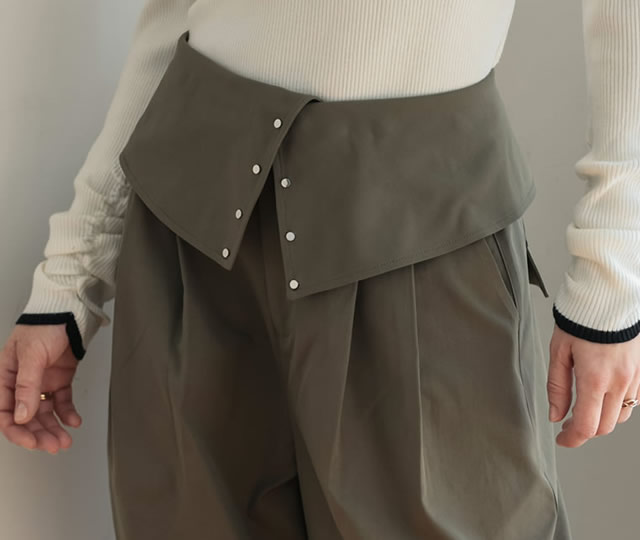 ウエストの折り返し