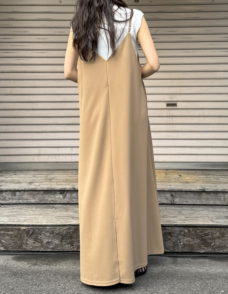 ジョーゼットポンチフレアキャミワンピース