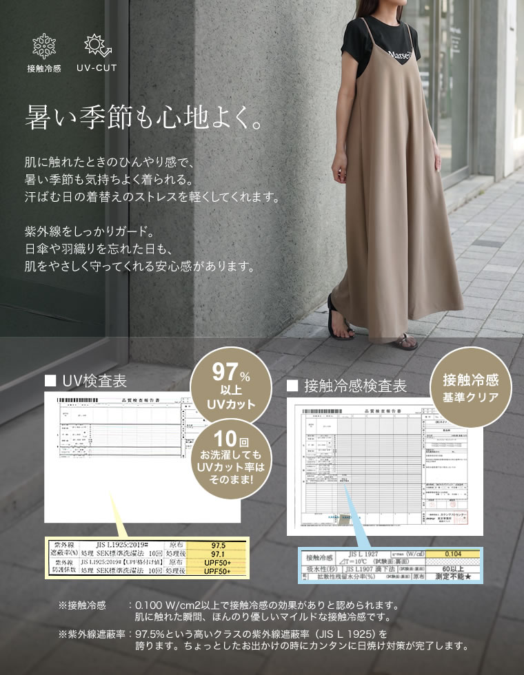 ジョーゼットポンチフレアキャミワンピース