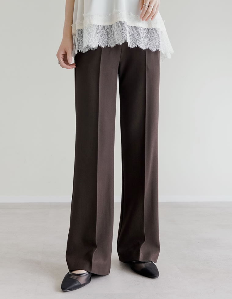 ストレッチツイルスリットパンツ
