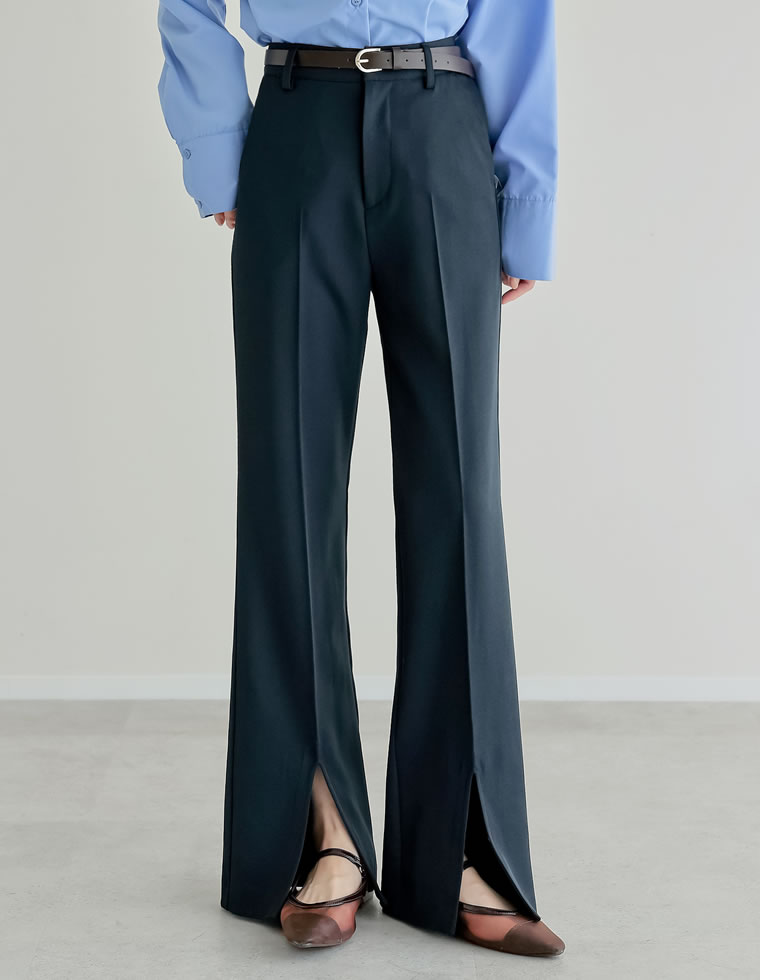 ストレッチツイルスリットパンツ