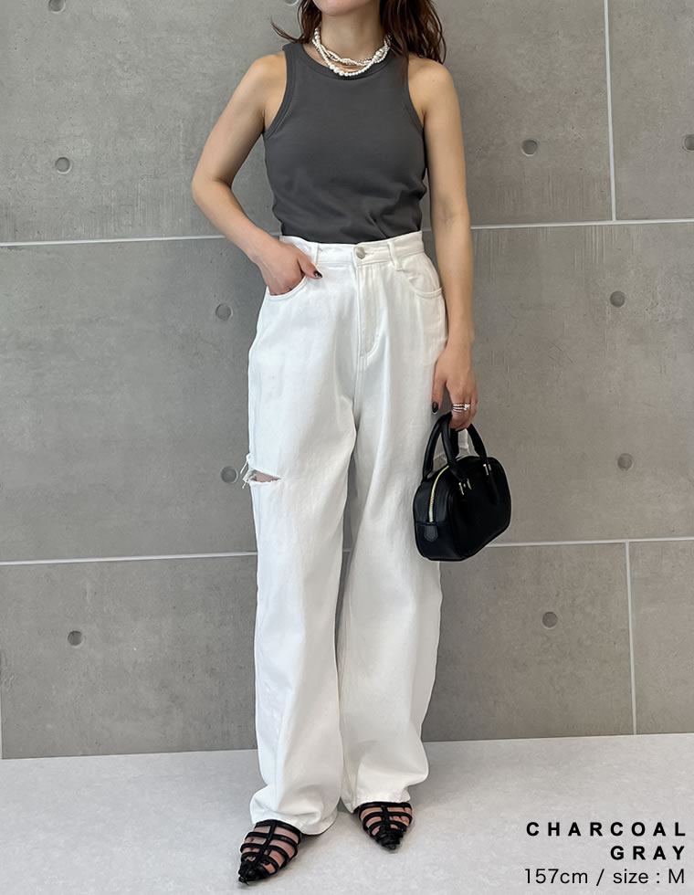 カップ付きアメスリタンクトップ