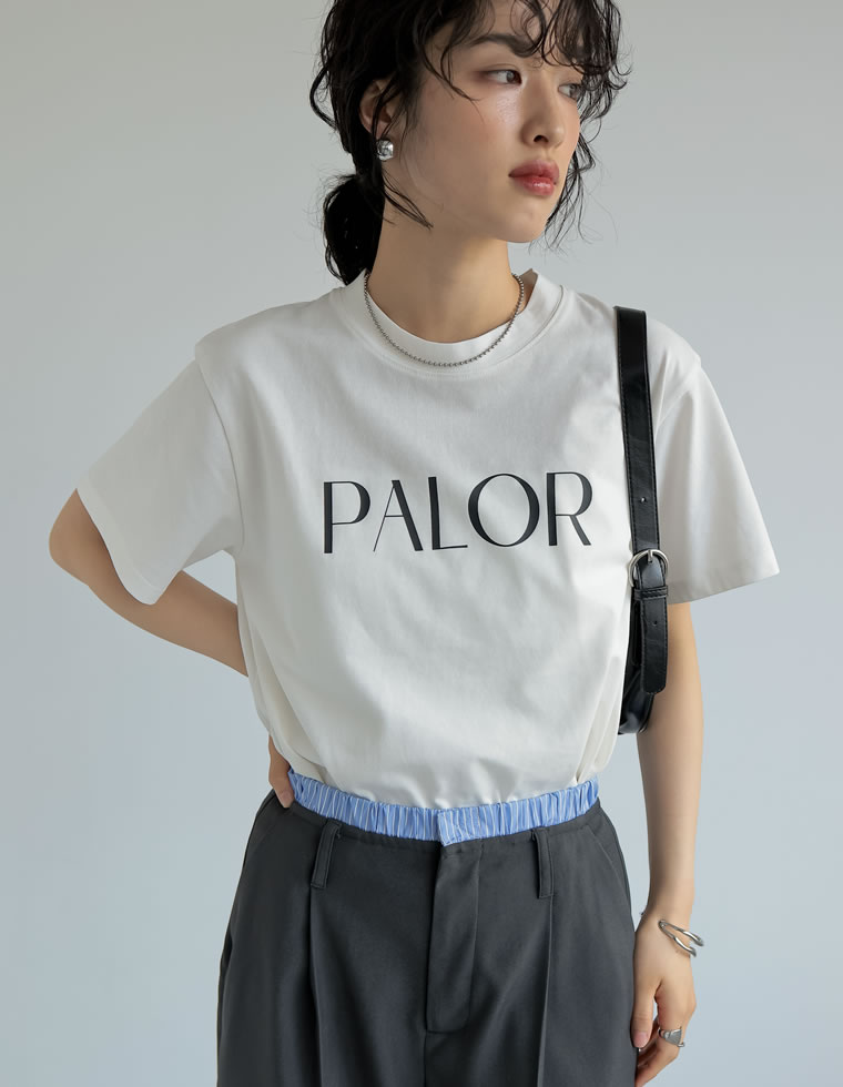 ラバープリントロゴTシャツ