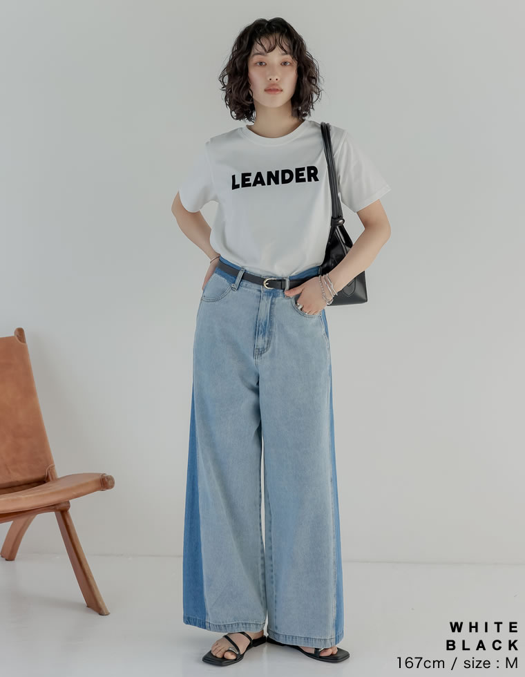 フロッキーゴシックロゴTシャツ