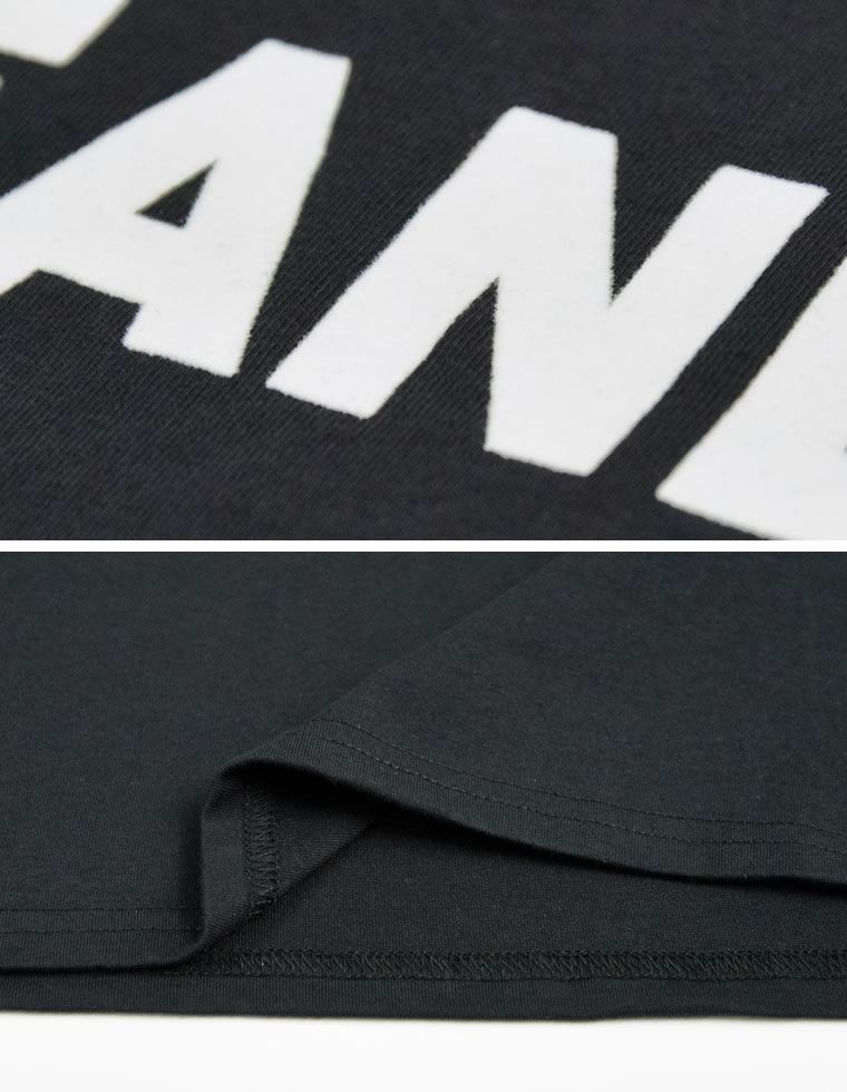 フロッキーゴシックロゴTシャツ