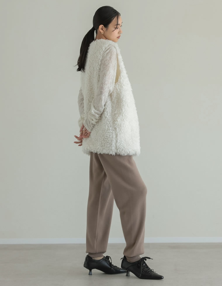 ミラノリブニットジョガーパンツ