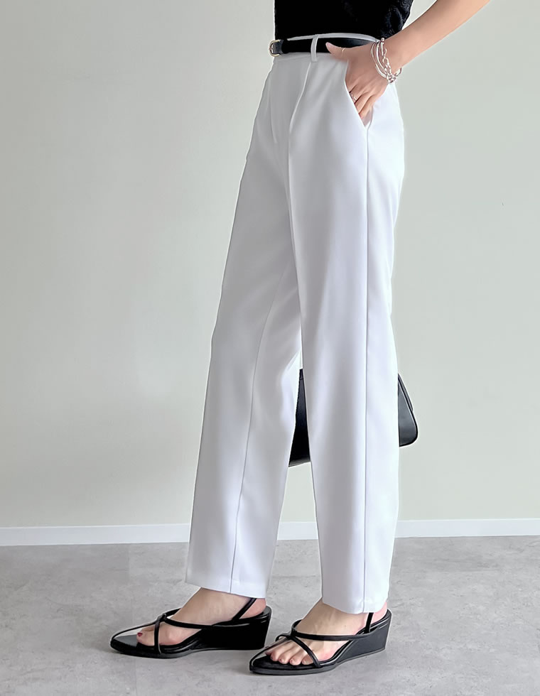 カットツイルテーパードパンツ