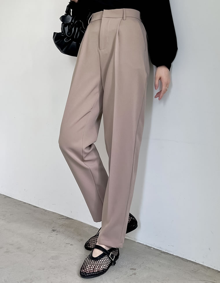 カットツイルテーパードパンツ