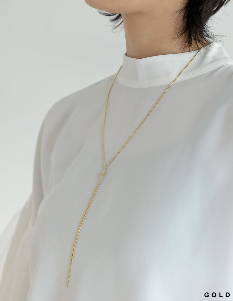 ノットロングネックレス