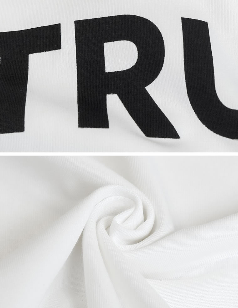 TRUEメタリックロゴプリントTシャツ