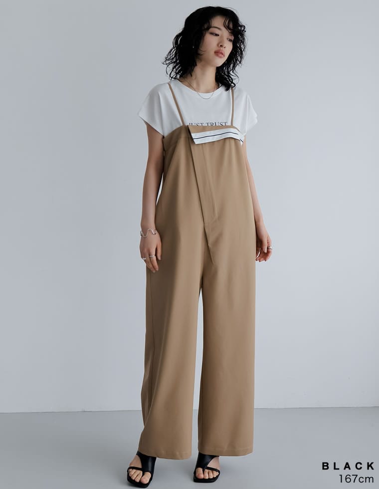 アシンメトリースクエアトゥトングサンダル