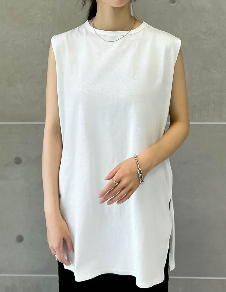 フレンチスリーブチュニックTシャツ