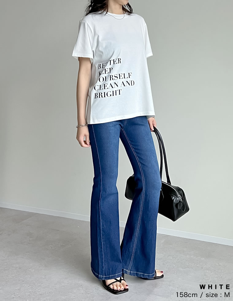 サイドメッセージロゴTシャツ