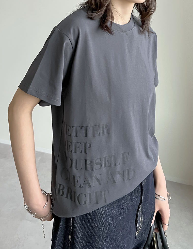 サイドメッセージロゴTシャツ